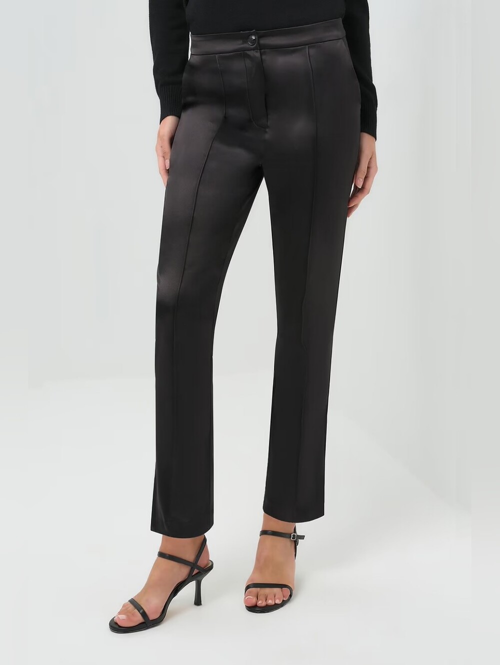 ANATOMIE Arden Women's Medium Arden Satin Straight Leg Pant NWT